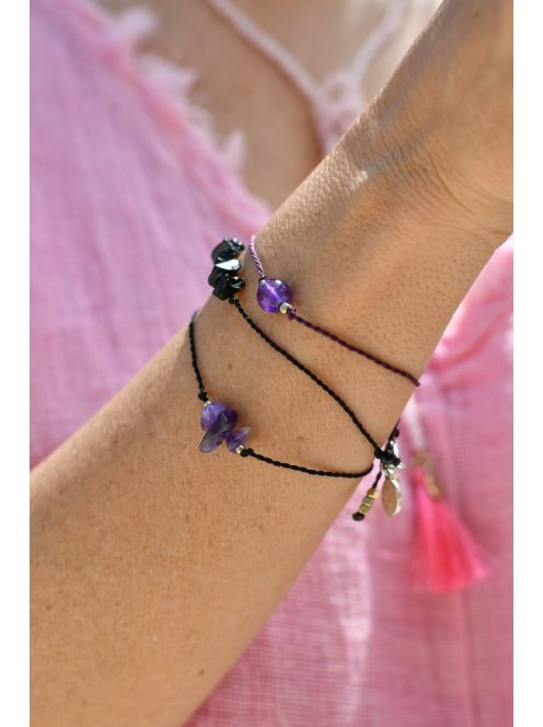 Amethyst - calming string bracelet 