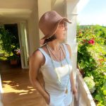 Mala - Amazonit nyaklánc arany bójttal