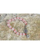 Szerelmet vonzó rózsakvarc ásvány karkötő