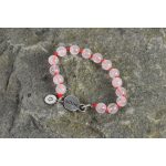 Szerelmet vonzó rózsakvarc ásvány karkötő
