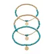 Türkíz karkötő szett