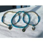 Türkíz karkötő szett