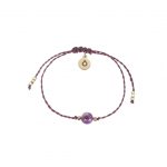 Amethyst string bracelet