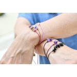Amethyst string bracelet